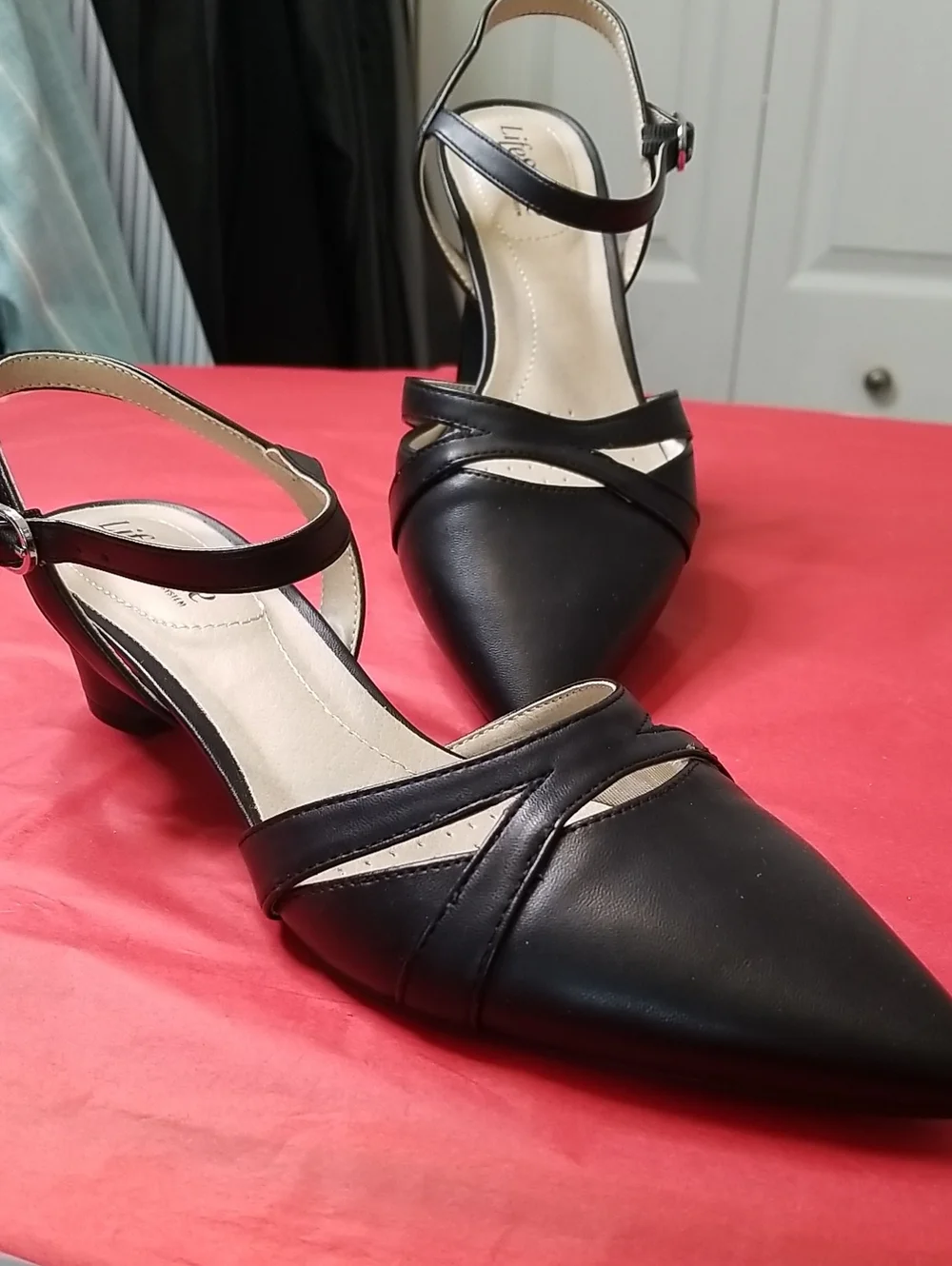 LifeStride Soft Style womens heels size 9 black non slip soles 2
